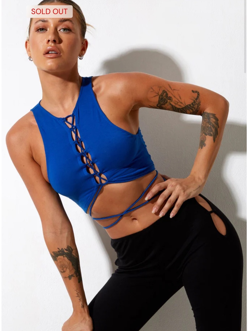 Giwta Top Lycra in Cobalt Size L